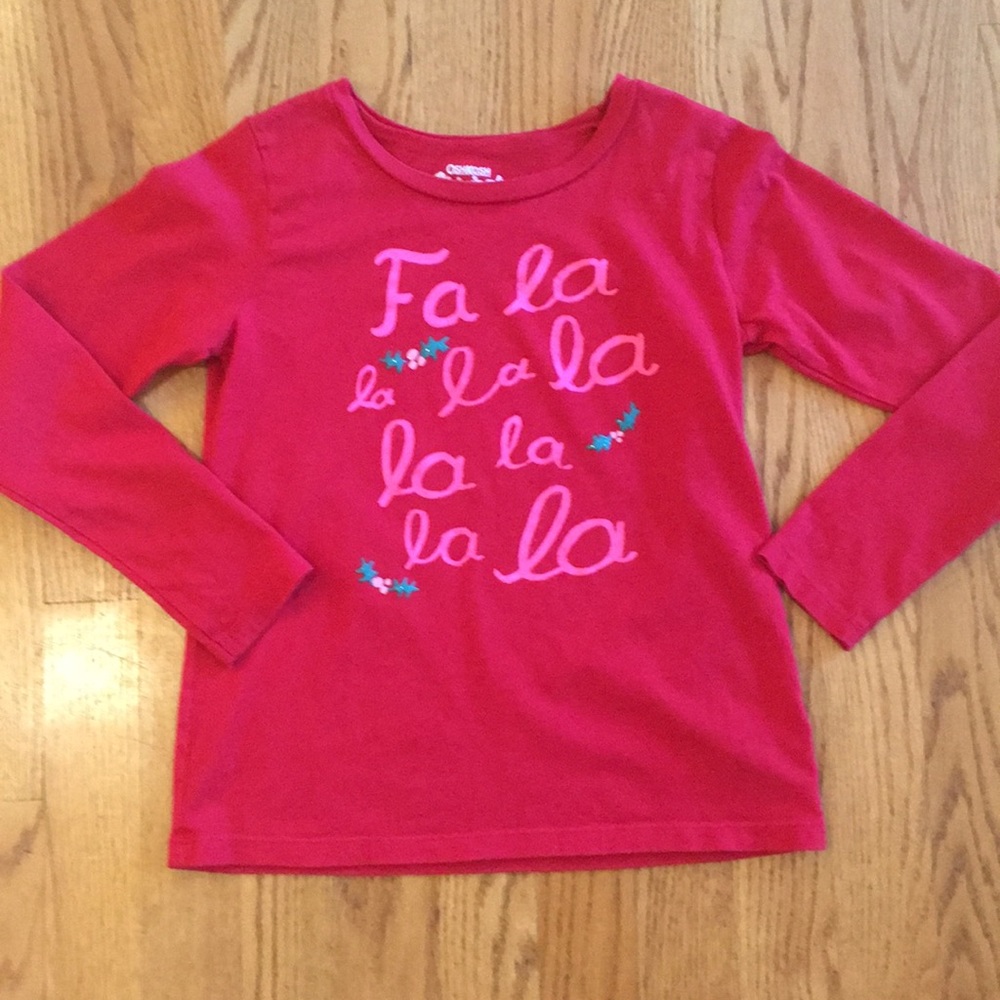 OshKosh Girls Christmas Shirt, size 7